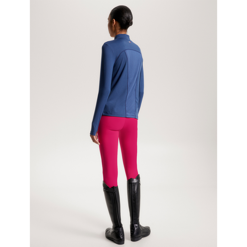 Tommy Hilfiger Women's Thermo 1/4 Zip Base Layer - Indigo Blue-5